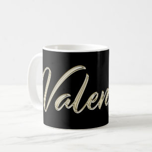 Valentina white gold Handwriting Tasse Kaffeetasse