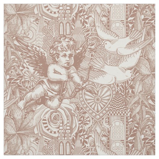 Valentinalmocha mousse cannoli creme stoff (Muster)