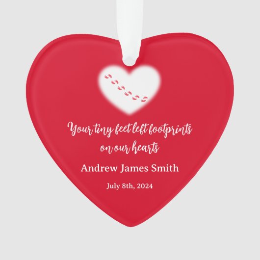 Valentinas Baby-Gedenkornament Ornament (Vorderseite)
