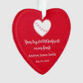 Valentinas Baby-Gedenkornament Ornament (Vorderseite)