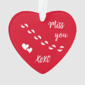 Valentinas Baby-Gedenkornament Ornament (Rückseite)