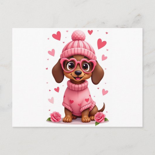 Valentinas Geburtstagsleben der Liebe Postkarte (Vorderseite)