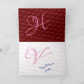 Valentinas Grußkarte steht mir immer im Kopf Karte (Innenseite)