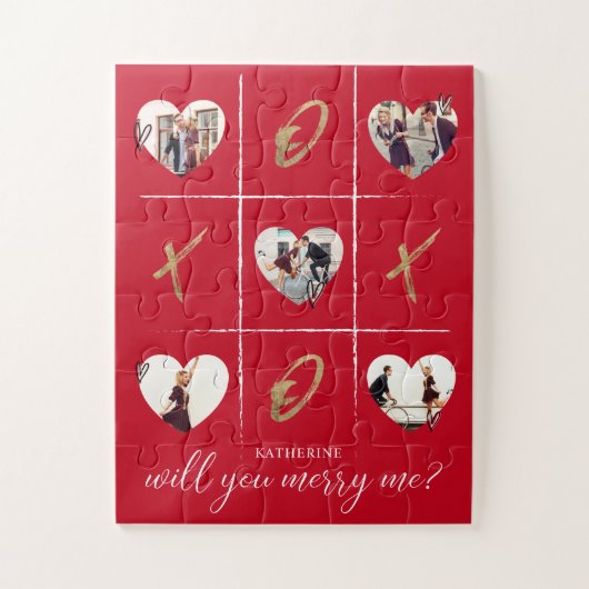 Valentinas Heiratsvorschlag wird mir XO gefallen Puzzle (Vertikal)