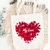 Valentinas Individuelle Name Herz-Shaped Rose Peta Tasche
