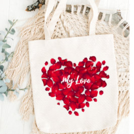 Valentinas Individuelle Name Herz-Shaped Rose Peta Tasche