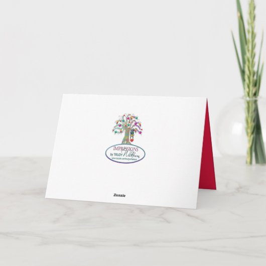 Valentinas Nephew kringt Affen Herzklopfen-Fun-Kar Karte (Rückseite)