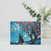Valentinas Postkarte - Van Gogh Valentine (Stehend Vorderseite)