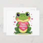 Valentinatfrosch Postkarte (Vorne/Hinten)