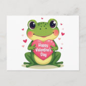 Valentinatfrosch Postkarte (Vorderseite)