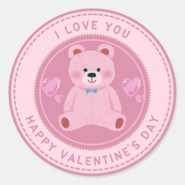 Valentinaufkleber Runder Aufkleber