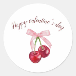 Valentinaufkleber Runder Aufkleber