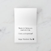 Valentinausweis Feiertagskarte (Innenseite)