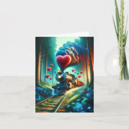 Valentinbahn Feiertagskarte