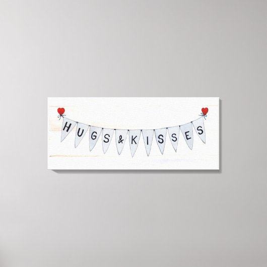 Valentinbanner IV Leinwanddruck (Vorderseite)