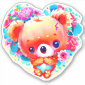 Valentinbär Aufkleber (Vorderseite)