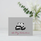 Valentinbär Feiertagspostkarte (Stehend Vorderseite)