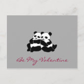 Valentinbär Feiertagspostkarte (Vorderseite)