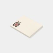 Valentinbär Post-it Klebezettel (angewinkelt)