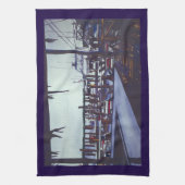 Valentinblick, Hafeninsel Geschirrtuch (Vertikal)