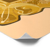 Valentindatum und -zahl poster (Ecke)