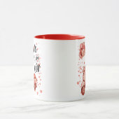 Valentindesign: Tasse von Rollern und Ballons (Zentrum)