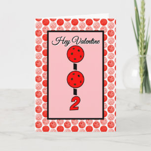 Valentine 0-0-2 Ich liebe es, Pickleball mit dir z Karte