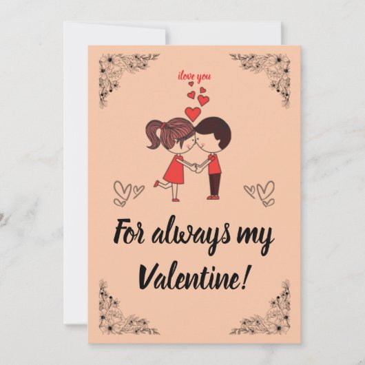 VALENTINE 14 FEIERTAGSKARTE (Vorderseite)