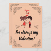 VALENTINE 14 FEIERTAGSKARTE (Vorne/Hinten)