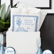 Valentine 1. Geburtstag Blue Ballon und Auto