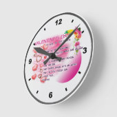 Valentine 2026-Clock-ENG Runde Wanduhr (Winkel)