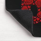 Valentine 67 Meme Rose Herzen Lustig Sechs Sieben Mousepad (Ecke)
