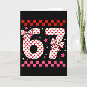 Valentine 67 Six Seven 6-7 Lustiger Herz-Bogen für Karte