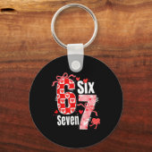 Valentine 67 Six Seven Heart Coquette Bow Valentin Schlüsselanhänger (Vorderseite)