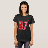 Valentine 67 Six Seven Lustiger Spruch Virales Mem T-Shirt (Vorne ganz)