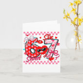 Valentine 67 Six Seven Meme Dabbing Hearts Matchin Karte (Gelbe Blume)