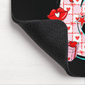 Valentine 67 Six Seven Meme Dabbing Herzen Matchin Mousepad (Ecke)