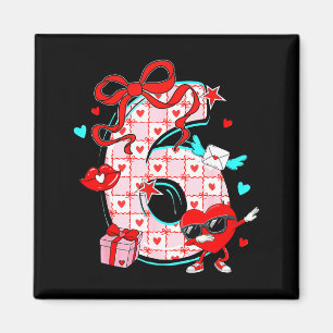 Valentine 67 Six Seven Meme Dabbing Herzen Passend Magnet