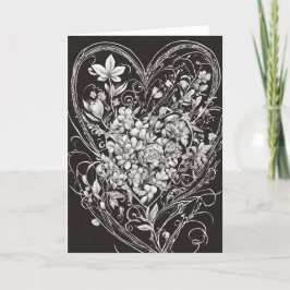 Valentine 8 heart, Valentinkarte, AI generiert, Dankeskarte