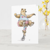 Valentine Acrobat Couple Card Karte (Gelbe Blume)