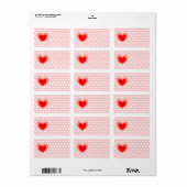 Valentine Adressaufkleber (Vorne)