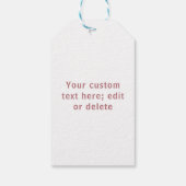 Valentine alte Rose & Weiße Liebe Geschenkanhänger (Rückseite)