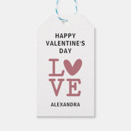 Valentine alte Rose & weiße Liebe Sondergeschenk Geschenkanhänger