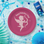 Valentine-Amorpapier-Teller Pappteller (Party)