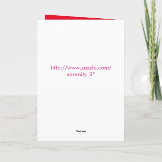 Valentine Anagrams Card Feiertagskarte (Rückseite)