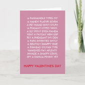 Valentine Anagrams Card Feiertagskarte (Vorderseite)