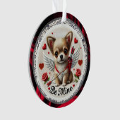 Valentine Angel Chihuahua Ornament - Sei mein (Vorderseite)