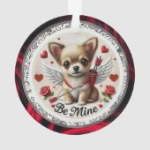 Valentine Angel Chihuahua Ornament - Sei mein (Rückseite)