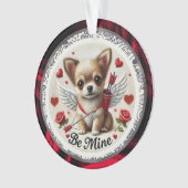 Valentine Angel Chihuahua Ornament - Sei mein (Vorderseite)