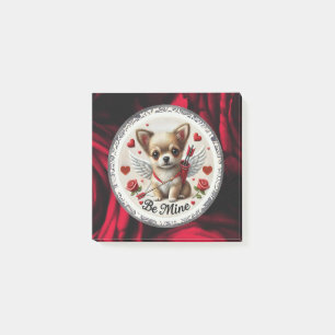 Valentine Angel Chihuahua Post-It Notes - Be my Klebezettel